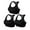 Black, variant on Matchstick Women's Wirefree Yoga Sport Bra