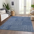 thumbnail image 6 of Addison Rugs Mayfield Premium Machine Washable Transitional Geometric Navy Rectangle Rug, 8' x 10', 6 of 6