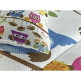 thumbnail image 3 of Ambesonne Owls Quilted Coverlet 3 Pcs, Cheerleader League Team, Queen Size, Multicolor, 3 of 4