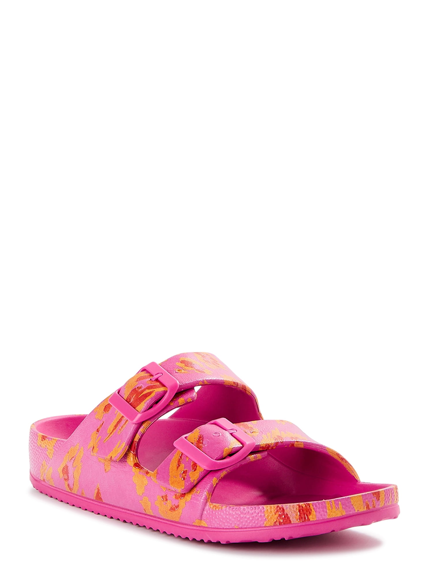 Scoop Women's Slide Sandals with Printed Footbed - Walmart.com