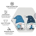 thumbnail image 3 of Honeii Snow Gnome for Winter print Leather Coaster Set of 4, ideal for safeguarding your furniture from drinks spills and effortless cleanup-Hexagon, 3 of 6
