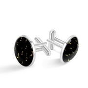 Men Classic Stainless Steel Cufflinks for Tuxedo Shirts Business Wedding Cuff Button Strange scary eyes