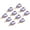 Purple, variant on Birthstone Charm Beads Drop Pendant, 10Pcs Birthstone 0.47 x 0.24", Light Purple