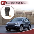 thumbnail image 2 of Cubierta de pomo de cambio antideslizante, protector de manija de cambio para Honda CR-V 2015-2016, cuero sintético negro y amarillo, 2 of 6