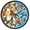 Floral Flowers, variant on Dailycode Night Light Wall Clock Glow in The Dark 12 inch Battery Operated Silent Luminous Clocks, Cute Unicorn in Space