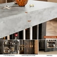 thumbnail image 4 of Kojooin 63 in Bar Table with 2-Tier Storage, Counter Height Pub Table for 4 to 8 People for Dining Room or Breakfast Area, 4 of 7