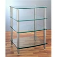 thumbnail image 1 of VTI Manufacturing AGR404S-03 4 Silver Poles 1 Glass Shelf 9. 5 inch Additional Shelf, 1 of 1