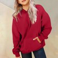 thumbnail image 2 of YIWULA Hoodies For Teen Girls Trendy Preppy Tween Girls Hooded Sweatshirt Long Sleeve Shirts Youth Cute Clothes With Pocket(D,Red), 2 of 8