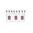 thumbnail image 2 of Party Central Pack of 6 Multi-Color Fiesta Lantern Garlands 12', 2 of 2