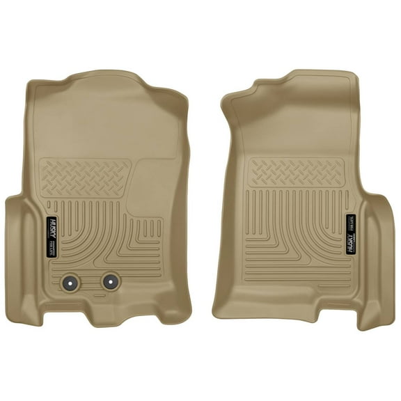Husky Liners 18373 Weatherbeater Floor Mats Fit 2011-2017 Expedition/Navigator EL/L Models Front Row Liners 2pc Tan
