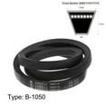 thumbnail image 2 of Uxcell B1050 V Belts Drive Belt 1050mm Inner Girth Rubber for Power Transmission, 2 of 6
