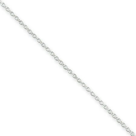 Thin Rolo Chain - 0.5mm, Sterling Silver Oval Rolo Chain Necklace, 20 Inch