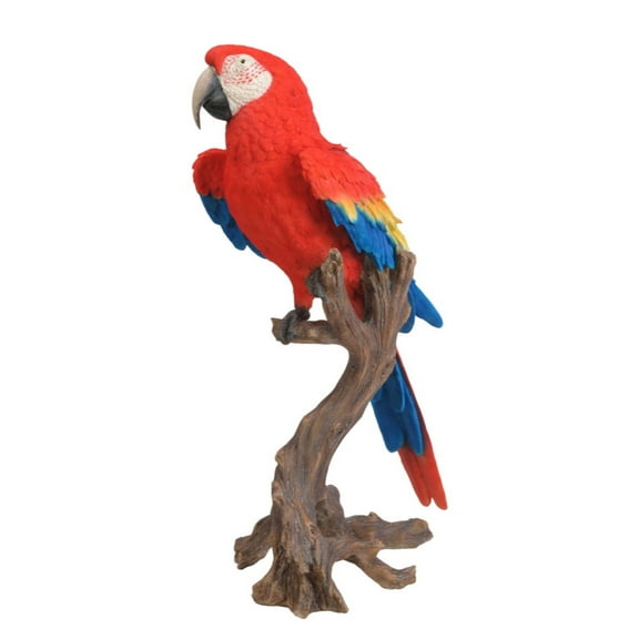 Hi-Line Gifts 28.5" Large Scarlet Macaw Outdoor Garden Statue