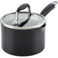thumbnail image 1 of Anolon Advanced Home Hard Anodized Nonstick Sauce Pan/Saucepan with Straining and Lid, 2 Quart (2 Qt Straining Saucepan, Onyx), 1 of 8