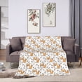 thumbnail image 7 of KLL Fleece Blanket Plush Throw Blanket Corgi with Hearts ,Soft Fuzzy Cozy Flannel Blanket for Couch Sofa Bed.(40"x30" ), 7 of 7