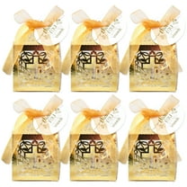 50PCS Wedding Favors Candy Boxes with Ribbons, Hollow Out Cross Birthday Wedding Party Favor Box Candy Bag Chocolate Gift Boxes Bridal Baby Shower,Wedding Decorations Candy Box Gift Box