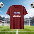 thumbnail image 2 of Sexlip Women's Blouse Round Neck Short Sleeve Comfortable Wear Everyday Versatile Wear Easy Care Fabric Fashion Forward Red M, 2 of 5