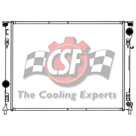 CSF Aluminum Core Radiator, Plastic Tank