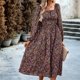 thumbnail image 3 of Vestido Midi de señora Vestido de verano con estampado floral informal Vestido de fiesta de cóctel ajustado Hugtrwg Para estrenar, 3 of 7