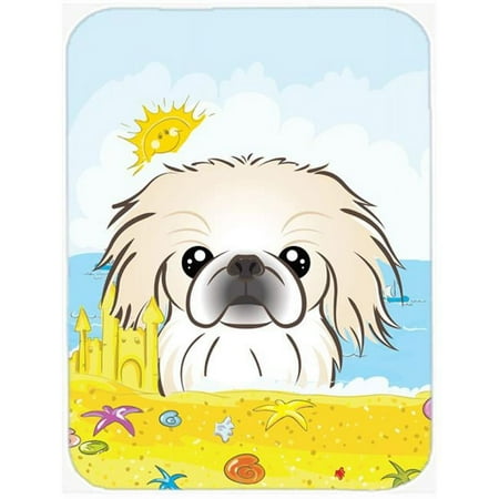 

Pekingese Summer Beach Glass Cutting Board- Large