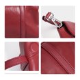 thumbnail image 6 of Genuine Cowhide Women Tote Shoulder Bag, Red Leather Casual Work Crossbody Handbag, 6 of 11