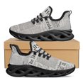 thumbnail image 1 of Zapatos de plataforma con estampado de periódico sencillo, zapatillas de tenis de marca, zapatillas casuales para correr para mujer, calzado, 1 of 6