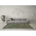 thumbnail image 3 of Ahgly Company Indoor Rectangle Oriental Light Blue Modern Area Rugs, 6' x 9', 3 of 4