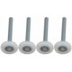 thumbnail image 1 of Ruedas para puerta de garaje de nailon con rodamiento de bolas selladas Dinheiro con vástago de 4 paquetes de 115 mm, 1 of 5