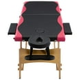 thumbnail image 4 of vidaXL Massage Table Foldable Massage Bed Salon Therapy Table 2 Zones Wood, 4 of 8