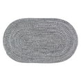 thumbnail image 3 of Super Area Rugs Country Farmhouse Braided Cotton Handmade Area Rug Black & White 4' x 6' 4' x 6' Oval, 3 of 5