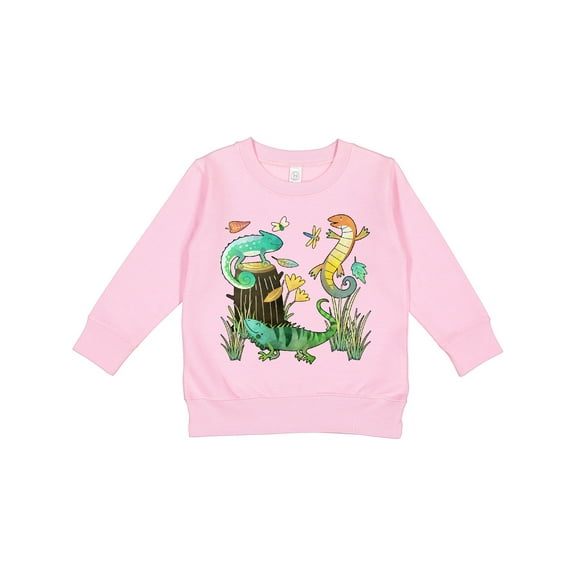 Inktastic Cute Lizards Hanging out Toddler Sweatshirt