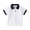 White, variant on lnmuld Back to School Boys Girls Kids Short Sleeve Solid Contrast Collar Cuff Two Button Pique Polo Shirts Breathable School Uniform Tops Size:5-6 Years