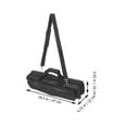 thumbnail image 2 of OULII Durable Black Nylon Oxford Cloth Flute Carrying Bag Water Resistant Storage Container, 2 of 8