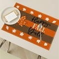 thumbnail image 6 of Danhjin Fall Placemats Waterproof Table Mats for Fall Thanksgiving Dinner, 17.72*11.81in Wipe-Clean Season Holiday Dining Table Protection Decor, 6 of 6