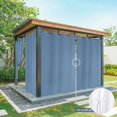 thumbnail image 6 of Pure Royalblue Outdoor Curtains for Patio Waterproof, Windproof Privacy Curtains with Weighted Bottom, Simple Solid Color Outside Drapes for Picnic Garage Backyard Cabana 54"x84" 1 Panel, 6 of 8