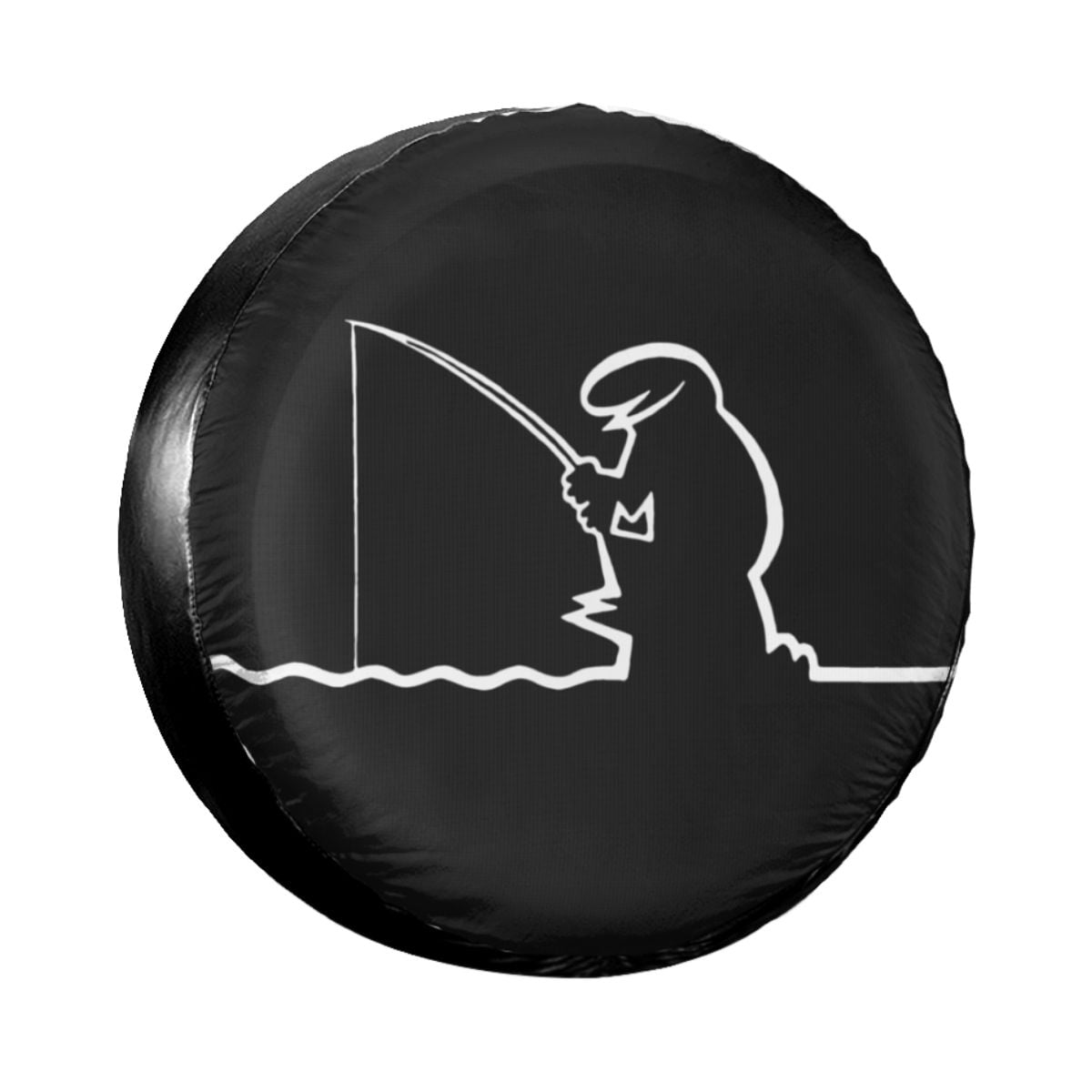 Funny La Linea Fishing Spare Tire Cover for Jeep Pajero Custom