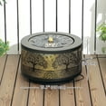 thumbnail image 2 of Outdoor Water Fountain with LED Lights, 15.7" Black Galvanized Steel Garden Waterfall Feature, Adjustable Flow Cascading Water Decor for Patio, Backyard, and Garden Landscapes, 2 of 7