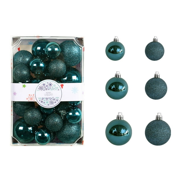 Adornos navideños para colgar Decoraciones Rectangulares Color 4/5/6 cm Set navideño Centro comercial Hogar Árbol de Navidad Adornos para colgar