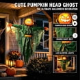 thumbnail image 3 of Clearance! Halloween Decorations Outdoor 4FT Pre-Assembled Hanging Swing Ghost with Pumpkin Spooky Hanging Ghosts for Yard Tree Party, 3 of 6
