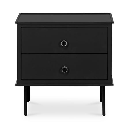 Moe's Home Collection Reagan Nightstand Black Wood Nightstands