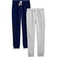 thumbnail image 1 of Pantalones de forro polar Simple Joys by Carter's para niños pequeños, paquete de 2 unidades, 1 of 1