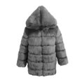 thumbnail image 4 of qolati Winter Coats for Women 2024 Hoodie Long Sleeve Fleece Soft Jackets Y2k Open Front Fluffy Short Coat Outerwear, 4 of 4