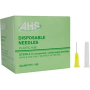 100 Pack Sterile Disposable Injection Needle with Cap for Scientific and Industrial Dispensing Needle Accessories (30G X 1/2in)