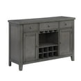 thumbnail image 1 of Topline Home Furnishings Grey Wooden Dining Side Server, 1 of 5