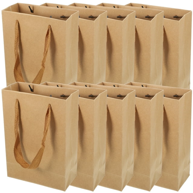 Bolsa de almacenamiento de papel con asas, bolsas de regalo, bolsas de embalaje de papel, regalos de fiesta, 25 uds.