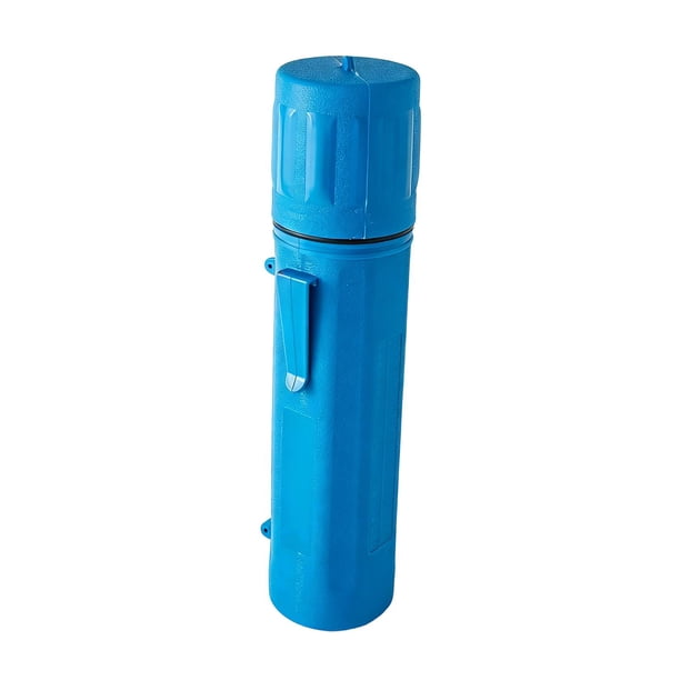 Tubo de almacenamiento para varillas de soldadura, multiusos, impermeable, con buen sellado para el espacio de trabajo, 14 pulgadas, accesorios para Azul claro