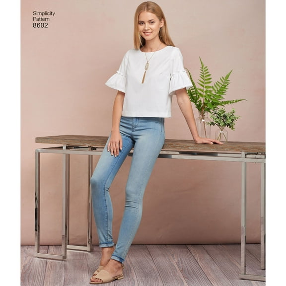 Simplicity Misses' Size 6-14 Tops & Vests Pattern, 1 Each