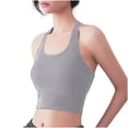 thumbnail image 1 of Timegard Womens Tank Tops Halter Neck Backless Sleeveless Shirts Round Neck Solid Color Slim Summer Top, 1 of 3