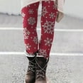 thumbnail image 2 of Stamzod Christmas Leggings for Women Casual Slim Fit High Waist Yoga Pants Women Workout Leggings Christmas Gifts Wine XXL, 2 of 5