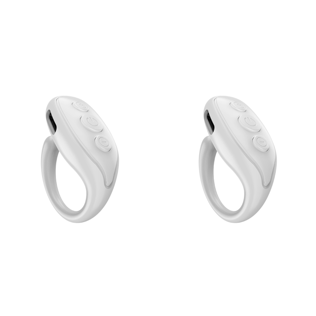 Ring Remote Phone Controlador compatible con Bluetooth Cambiador de página inalámbrico Blanco